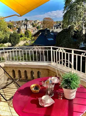 Balcon ou terrasse dans l'établissement VILLA la GLORIETTE