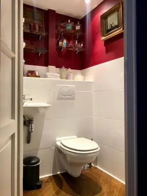 Salle de bains dans l'établissement VILLA la GLORIETTE