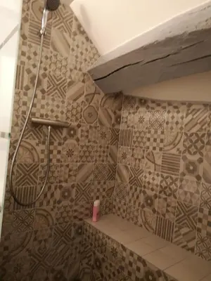 Salle de bains dans l'établissement Le Perchoir (Hotel de ville / 40m22 / 1ch / 2-4pers )