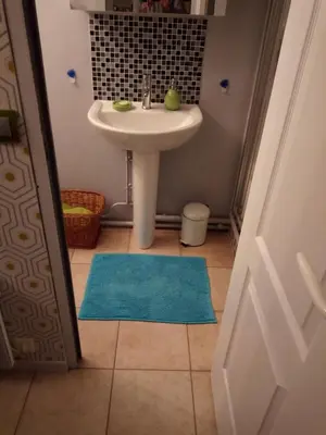 Salle de bains dans l'établissement Chez Sylvie et claude