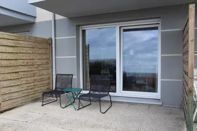 Balcon ou terrasse dans l'établissement Ces jours en baie Le vue mer