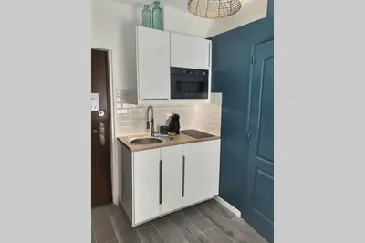 Cuisine ou kitchenette dans l'établissement Appart' Studette Cosy - STADE U ARENA