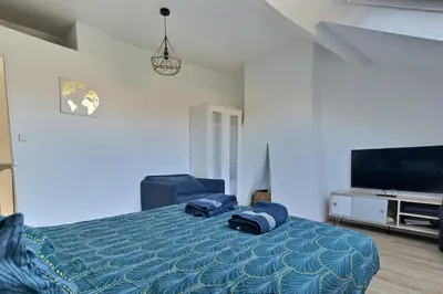 Télévision ou salle de divertissement dans l'établissement Le Duplex Amiens Centre