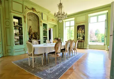 Coin salon dans l'établissement Chateau du boulay morin