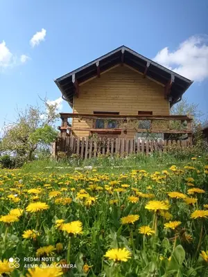 Jardin de l'établissement Chalet à la campagne