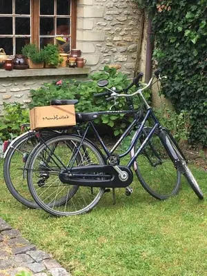 Vélo sur le terrain de l'établissement Chambres d'hôtes du Moulin de Fourges ou dans les environs