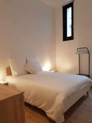 Un ou plusieurs lits dans un hébergement de l'établissement Grand appartement, 3 chambres, centre de Dieppe