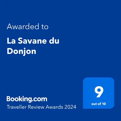 Certificat, récompense, panneau ou autre document affiché dans l'établissement La Savane du Donjon