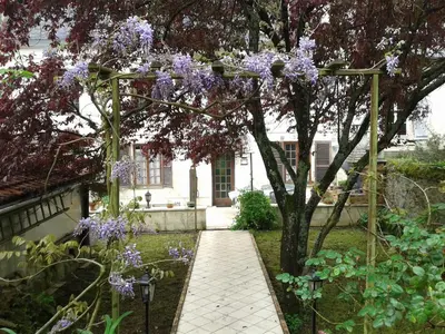 Jardin de l'établissement Au Grand Sapin Chambres chez l'habitant