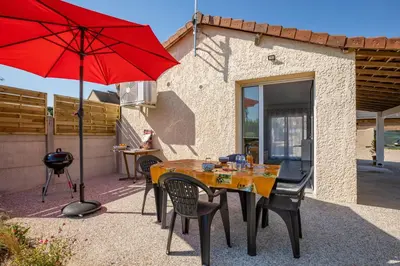 Terrasse ou espace extérieur de l'établissement La Petite Californie