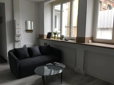 Coin salon dans l'établissement CosyRouen bouquet parking gratuit