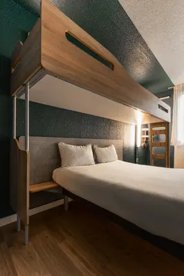Un ou plusieurs lits dans un hébergement de l'établissement ibis Budget Le Treport Mers Les Bains