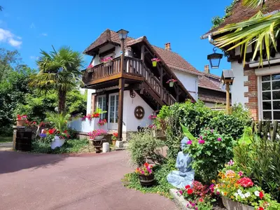 Jardin de l'établissement Gîte Le Balcon Flaubert