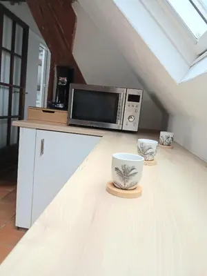 Cuisine ou kitchenette dans l'établissement Le 61 - hyper centre - WIFI