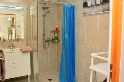 Salle de bains dans l'établissement Superbe appartement tout confort 