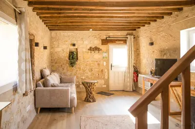Coin salon dans l'établissement La Ferme de Labbeville
