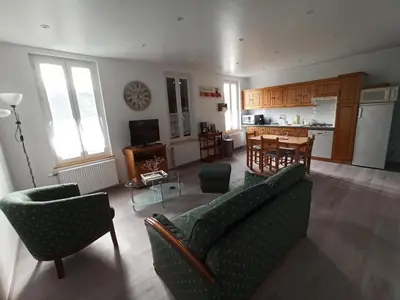 Cuisine ou kitchenette dans l'établissement Le Nid de la Baie de Somme