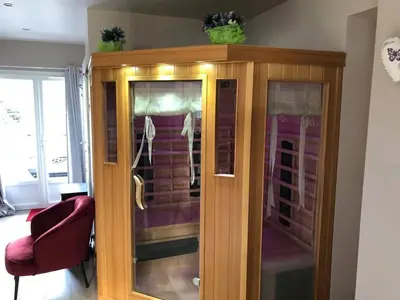 Salle de bains dans l'établissement La suite des charmelines