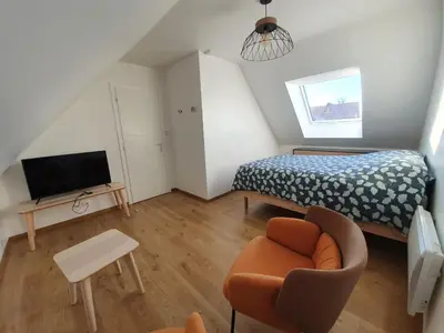 Télévision ou salle de divertissement dans l'établissement Granne de Lin étage