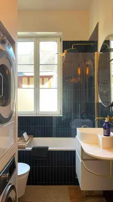 Salle de bains dans l'établissement Beaux-arts • 2 chambres 2 SDB • Parking privé