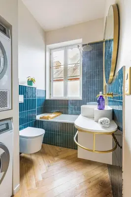 Salle de bains dans l'établissement Beaux-arts • 2 chambres 2 SDB • Parking privé