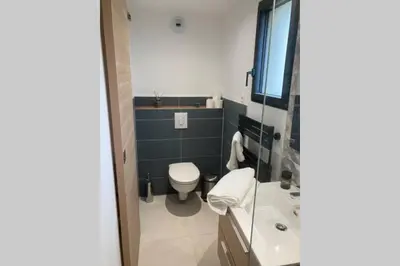 Salle de bains dans l'établissement Le Clos des Feugrais