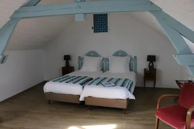 Un ou plusieurs lits dans un hébergement de l'établissement Au Relais de Chaussy