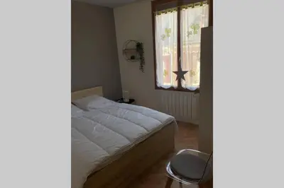 Un ou plusieurs lits dans un hébergement de l'établissement La Parenthèse - maison Tréportaise avec cour fermée