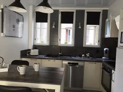 Cuisine ou kitchenette dans l'établissement L'escale - Appartement en centre ville