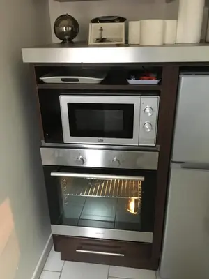 Cuisine ou kitchenette dans l'établissement LE FORT DU TREPORT