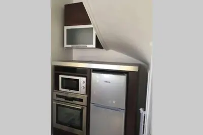 Cuisine ou kitchenette dans l'établissement LE FORT DU TREPORT