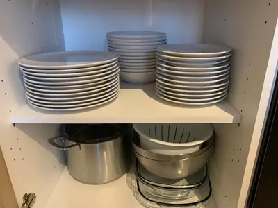 Cuisine ou kitchenette dans l'établissement Le famillial , 2 chambres, 4 lits double Avec parking PRIVE 1 VOITURE, NETFLIX, lits faits et serviettes de toilette sur place