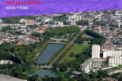 Vue générale sur Amiens ou vue de la ville depuis l'appartement