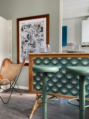 Coin salon dans l'établissement Le 4B - Le Tiki