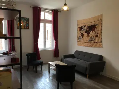 Coin salon dans l'établissement L'abbevilloise, aux portes de la Baie de Somme