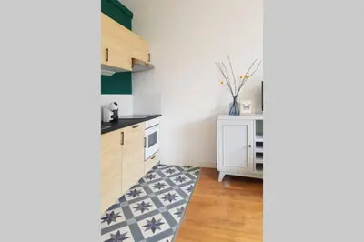 Cuisine ou kitchenette dans l'établissement Le Petit Nicolas