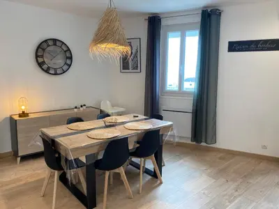 Coin salon dans l'établissement Family Appart 2