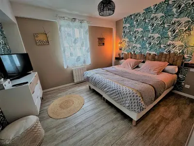 Un ou plusieurs lits dans un hébergement de l'établissement Victory Lodge spa