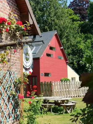 Jardin de l'établissement les Gîtes du Château de Maltot