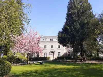 Jardin de l'établissement les Gîtes du Château de Maltot