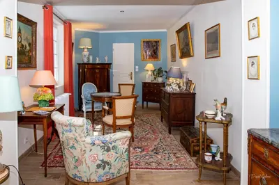 Coin salon dans l'établissement villa marguerite 65 rue legout lesage 76260 ponts et marais