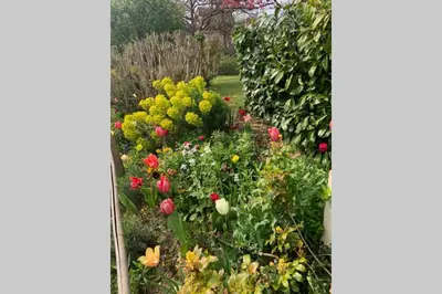 Jardin de l'établissement Le Clos de l'Eglise - Blanche