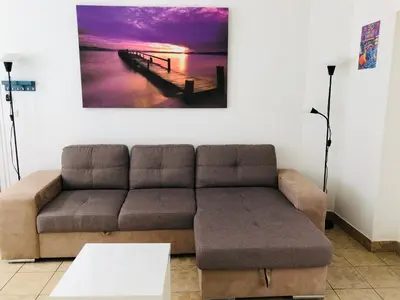 Coin salon dans l'établissement Résidence chêne percé Appartement au RDC 51 m2