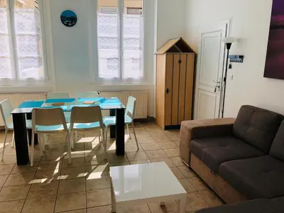 Coin salon dans l'établissement Résidence chêne percé Appartement au RDC 51 m2