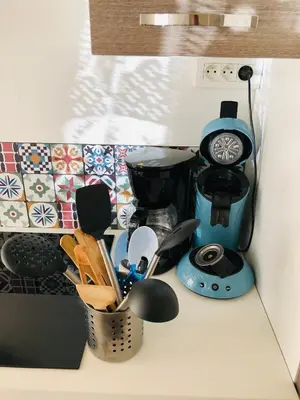 Cuisine ou kitchenette dans l'établissement Résidence chêne percé Appartement au RDC 51 m2