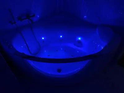 Salle de bains dans l'établissement La Suite Royale