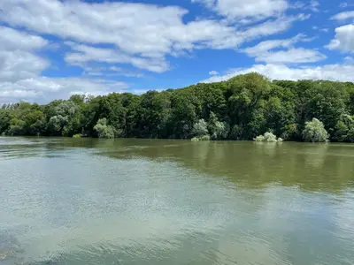 Paysage naturel près de le camping