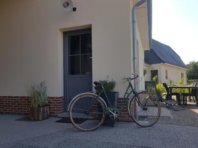 Vélo sur le terrain de l'établissement 