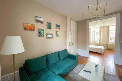 Coin salon dans l'établissement SPA - 4 Pers - NETFLIX - Gare - Parking