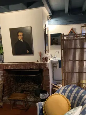 Coin salon dans l'établissement La Ferme du Val de Lys